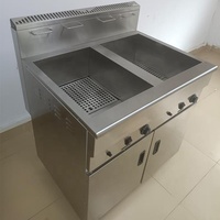 Utilisation commerciale chauffage au gaz belge Dean Dip banane plantain chips friture Machine Heavy Duty Propane frites friteuse