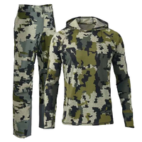 Sudadera Térmica Ligera y Transpirable para Hombre, con Estampado de Camuflaje, Cierre de Cremallera, para Pesca, Camping, Caza