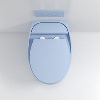 Fabrique un ensemble de toilette mural moderne et rond, pour la maison, l'hôtel, la salle de bain