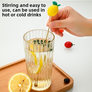 Acero inoxidable 304 personalizado decorativo corazón Floral Stick Twist bambú comida dedo <span class=keywords><strong>Bar</strong></span> recoger pastel fruta <span class=keywords><strong>pincho</strong></span> - Product Image 2