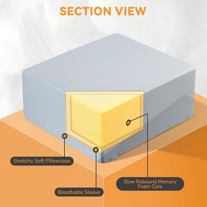 Comfort Economic Soft Square Cervical Couples Lash <strong>Memory</strong> <strong>Foam</strong> Cube <strong>Pillow</strong> - Product Image 2