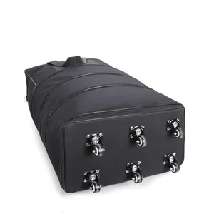 大容量折叠旅行包行李耐用轮式行李行李袋储物旅行用空气托运袋