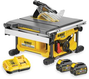 Scie à table sans fil neuve scellée, industrielle, DCS7485T2-QW, 20V XR FLEXVOLT, moteur sans balais, 210 mm (2x batterie 6,0 Ah + chargeur) - Product Image 1