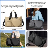 Sac de sport portable OEM/ODM durable, résistant à l'eau, grande capacité, pour raquettes de pickleball, badminton, tennis, pour femmes et hommes, voyage, randonnée