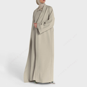 Abaya Musulmana Premium para Mujer, Ropa Islámica al por Mayor, Abrigo Abaya Largo Modesto, Abaya Abierta hasta el Suelo - Product Image 4