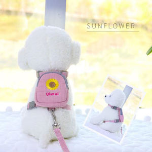 Produsen Grosir Desain Lucu Penggunaan Luar Ruangan Aneka Warna <span class=keywords><strong>Harness</strong></span> Kucing Anjing dengan Tas - Product Image 2