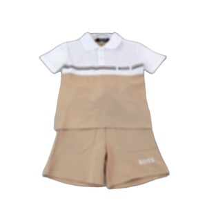 2026 LY Nuovo Design Estivo Set Casual Lussuoso Slim-fit a Maniche Corte per Ragazzi, Vitalità Giovanile, Contrasti Audaci 2-10 Anni - Product Image 1