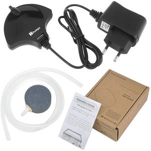 超静音 110V 220V 水槽エアポンプ 18L/h 魚タンク ナノエアコンプレッサー シリコンチューブ 水耕栽培ポンプ プラスチックエアストーン - Product Image 5