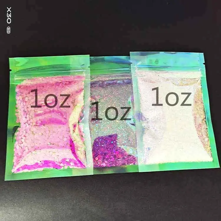 Wholesale fine polyester glitter Factory supply 2 oz bag packing crafts glitter