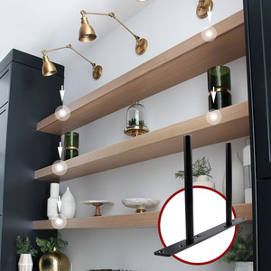 Haidibosi Concealed <b>Shelf</b> <b>Bracket</b> Iron Double T Shape Support For <b>Shelves</b> Storage Furniture - Product Image 3