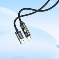 Câble de données de charge rapide extra-long et durable KSC-1027 Type-C 5A KAKUSIGA pour téléphone, souris, lecteur MP3