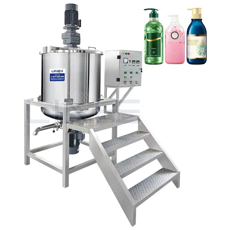 Liquid Soap Mixing Equipment Chemical Reactor Machinery Dish washing Liquid Mixer Detergent Shampoo Blend Tank Making Machine
