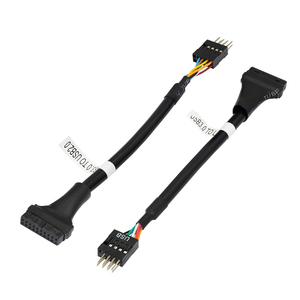 USB 2.0 9pin để USB 3.0 <span class=keywords><strong>20pin</strong></span> 19pin nhà ở tiêu đề chuyển đổi cáp 19 pin <span class=keywords><strong>USB3.0</strong></span> Nam đến 9 pin USB2.0 Nữ Bo mạch chủ Cáp - Product Image 6