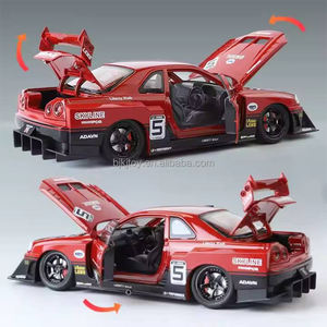 Coche fundido a presión al por mayor 1/24 Skyline <span class=keywords><strong>Ares</strong></span> Gtr versión de cuerpo ancho supercoche aleación vehículo fundido a presión modelo de coche sonido luz niños regalo - Product Image 4