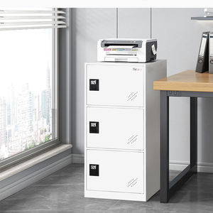 Armadietto Verticale Piccolo MECOLOR a Vano Unico con Chiusura <span class=keywords><strong>per</strong></span> <span class=keywords><strong>Lucchetto</strong></span>, Spazio a 2 o 3 Scomparti <span class=keywords><strong>per</strong></span> Dipendenti, Casa, Ufficio, Scuola, Bambini - Product Image 3