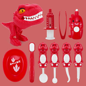 Dessin animé dinosaure outils dentaires dentiste docteur ensemble jeu ensemble enfants Simulation dentiste médical Kit modèle jouer maison - Product Image 5