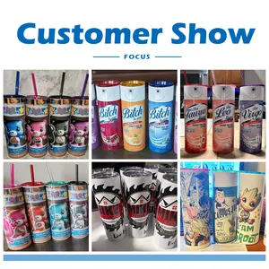 Factory Wholesale 20 OZ White Straight Tumblers Multi Colors Straw And Lids Stainless Steel Sublimation Travel Mug Water Cup