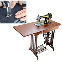 Machine à coudre commerciale à pédale, machine à coudre domestique, longueur de point pour le traitement des tissus vestimentaires