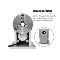Dia 80/100/125mm CNC trois mandrin Laser Machine de marquage axe rotatif pour Fiber CO2 Laser Machine de marquage gravure soudage