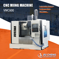 Centre d'usinage vertical CNC 3 axes VMC600, broche BT40, bras 24T, ATC, petite table de travail, fraiseuse CNC