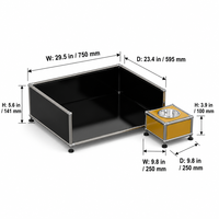 Meuble bas modulaire multifonction en métal pour salon, table basse en acier, taille et couleur personnalisables, DIY, pour fournitures pour animaux de compagnie