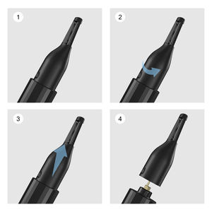 3 in 1 rasoio elettrico <span class=keywords><strong>per</strong></span> sopracciglia rasoio rotondo ricaricabile <span class=keywords><strong>per</strong></span> orecchio <span class=keywords><strong>e</strong></span> <span class=keywords><strong>naso</strong></span> tagliacapelli elettrico in acciaio inossidabile ricaricabile <span class=keywords><strong>per</strong></span> uomo - Product Image 2