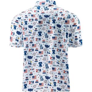 เสื้อเชิ้ตผู้ชายลำลอง แขนสั้น ลายฮาวาย ผ้าฝ้าย 100% ระบายอากาศได้ดี ทรงปกติ - Product Image 3