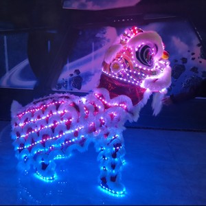 Fábrica China Tamaño normal Rendimiento de China Traje de danza del león LED Cultura China Bailando León Danza del león <span class=keywords><strong>Dos</strong></span> <span class=keywords><strong>personas</strong></span> - Product Image 1