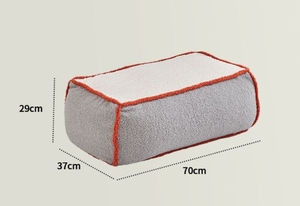 Fauteuil pouf individuel avec housse en peluche douce, siège confortable pour salon et chambre, design ergonomique, léger - Product Image 5