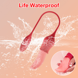 10 Vibración <span class=keywords><strong>Rosa</strong></span> Lengua larga Vibrador Clítoris Lamiendo Masajeador Sexo oral Adulto Para mujeres vibrador - Product Image 4