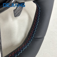 Volant de direction de voiture en cuir pleine fleur en forme de D pour BMW G30 G31 G32 X3 G01 X4 G02 M2 G87 M3 G80 M4 G82 G42 G20 LCI M5 F90 G11