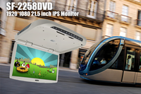 Moniteur de voiture monté sur le toit, 21.5 pouces, usine ISO, lecteur DVD, moniteur de voiture monté sur le toit, USB SD MP5 pour Bus