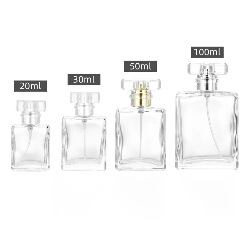Entwerfen Sie Ihre eigene leere Luxus glas Rechteck Parfüm Flasche Arabisch 30ml