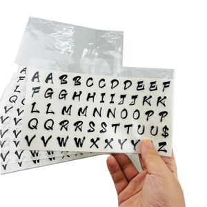 Dizüstü bilgisayar kendinden yapıştırıcı şeffaf kendinden yapışkanlı düğün doğum günü hediyesi dekoratif kendinden yapışkanlı etiket alfabe sticker - Product Image 3
