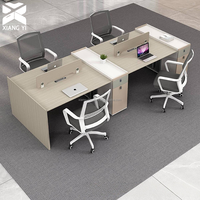 Table de bureau modulaire double face, poste de travail pour bureaux informatiques modernes, sociétés de logiciels et centres d'innovation