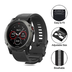 Bracelet de sport en silicone Upro QuickFit 20mm 22mm 26mm pour Garmin Fenix 7S 7 7X 6S 6 6X 5S 5 5X Plus, bracelet de remplacement facile à installer - Product Image 2