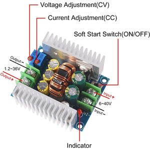 Module convertisseur DC-DC Buck, régulateur Buck, 6-40V vers 1.2-36V, tension de sortie réglable, module d'alimentation convertisseur 300W 20A CC - Product Image 2