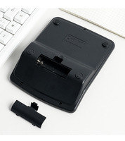 Calculatrice de bureau exclusive transfrontalière à grand écran (12 chiffres) pour étudiants, bleu-noir, pour usage financier et bureautique, avec piles incluses