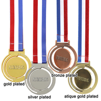 Médaille rotative de médaille en métal de récompense personnalisable en alliage de zinc