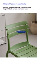 Chaise de salle à manger moderne en plastique pour restaurant, style loisirs, ensemble de chaises de jardin, chaises d'extérieur