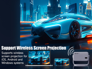 Projecteur LCD LED Magcubic L018NTV avec mise au point automatique et correction automatique de la distorsion trapézoïdale pour cinéma maison, bureau et extérieur - Product Image 4