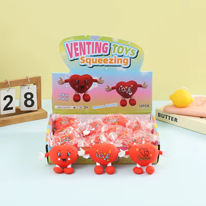 Juguete Antiestrés de Corazón de TPR, Diseño de Dibujos Animados, para Aliviar el Estrés en la Oficina, para Adultos, Niños y Niñas, Unisex - Product Image 1