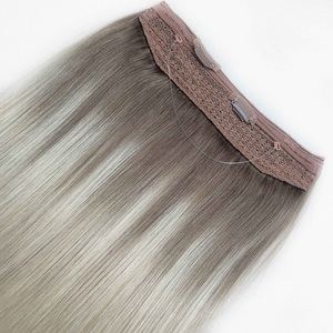 Fermaglio <span class=keywords><strong>a</strong></span> doppia linea di pesce disegnato all'ingrosso <span class=keywords><strong>a</strong></span> buon mercato In <span class=keywords><strong>filo</strong></span> invisibile Remy naturale estensione di <span class=keywords><strong>capelli</strong></span> umani reali - Product Image 6