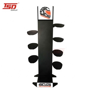 Tienda minorista tienda <span class=keywords><strong>cascos</strong></span> de metal estante de exhibición motocicleta casco estante de exhibición soportes de unidad - Product Image 2