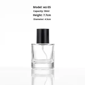 Hot Selling Transparent Glass <b>Perfume</b> <b>Bottle</b> 30ml 50ml 100ml Cylindrical Bayonet Spray <b>Pump</b> Packaging Wholesale - Product Image 6