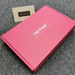 Custom paper box to clothing Fresh Flamingo color airplane box with gift express mail box special hard corrugated clothing pack