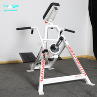 Vente en gros usine : Appareil de musculation commercial robuste en acier, à résistance réglable, à charge de plaques, avec support dorsal et pectoral, pour la musculation des dorsaux et des pectoraux en position T-Bar