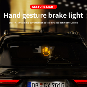 <span class=keywords><strong>Lumière</strong></span> LED universelle pour voiture, geste <span class=keywords><strong>de</strong></span> la main, signal d'avertissement amusant contre la <span class=keywords><strong>rage</strong></span> au volant, <span class=keywords><strong>lumière</strong></span> LED pour la vitre arrière du camion - Product Image 4