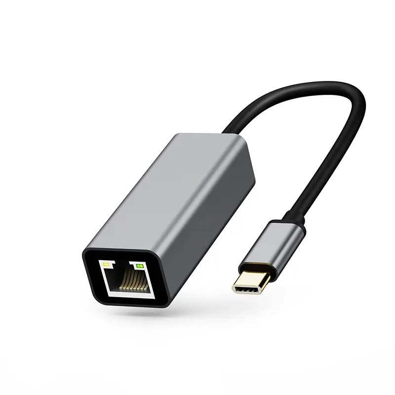 Aluminum Alloy USB 3.1 Type C Hub to RJ45 Lan Gigabit Ethernet Adapter 1000mpbs Network Adapter