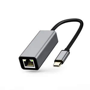 Aluminium USB 3.1 Type C Hub naar RJ45 Lan Gigabit Ethernet adapter 1000 mpbs Netwerkadapter